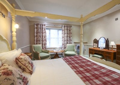 Courtyard Four Poster Room | 3* Hotel Forest of Dean - The Speech House Hotel
