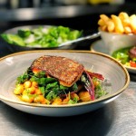 Stone Bass, Short Rib, Butter Bean Cassoulet with Rainbow Chard Pubs Forest of Dean | Food & Drink | The Orangery - Speech House